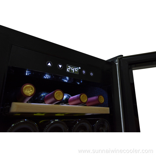 Commercial Black Wine Cooler Fridge Cabinet